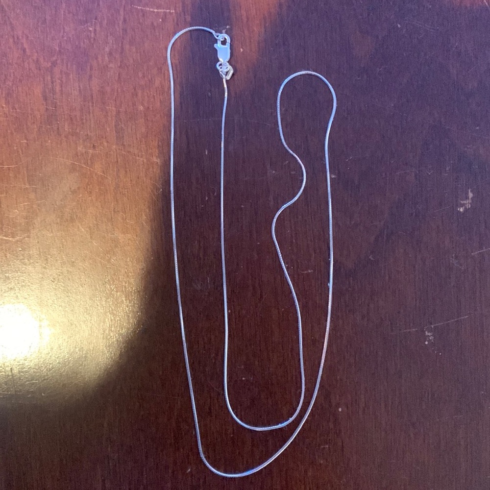 Sterling silver 20 inch chain necklace